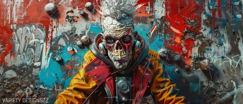 Graffiti Skel Mug - img 302